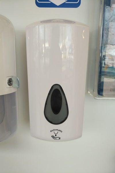 Hands-Free Liquid Sanitiser Dispenser, wall mounted & refillable Carousel 1