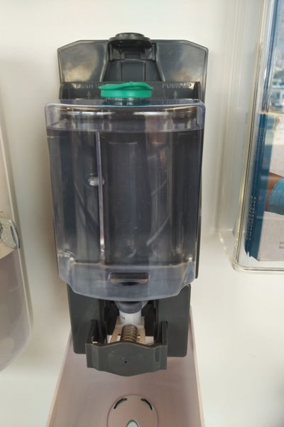 Hands-Free Liquid Sanitiser Dispenser, wall mounted & refillable Carousel 2