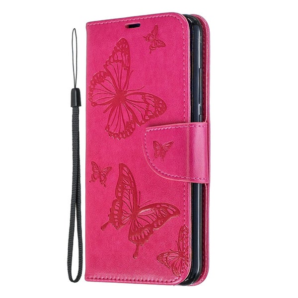 Galaxy S21 5G PU leather wallet case embossed twin butterfly hp Carousel 2