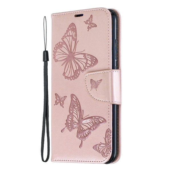 Redmi 10 5g PU leather wallet case embossed twin butterfly RG Carousel 2