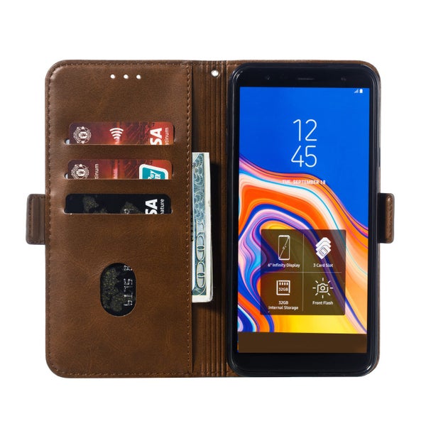 Iphone 14 plus wallet case card slot kickstand side magnet buckle dar brn Carousel 2