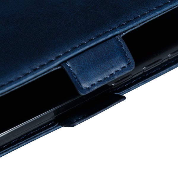 moto g54 wallet case card slot kickstand side magnet buckle nvy Carousel 4