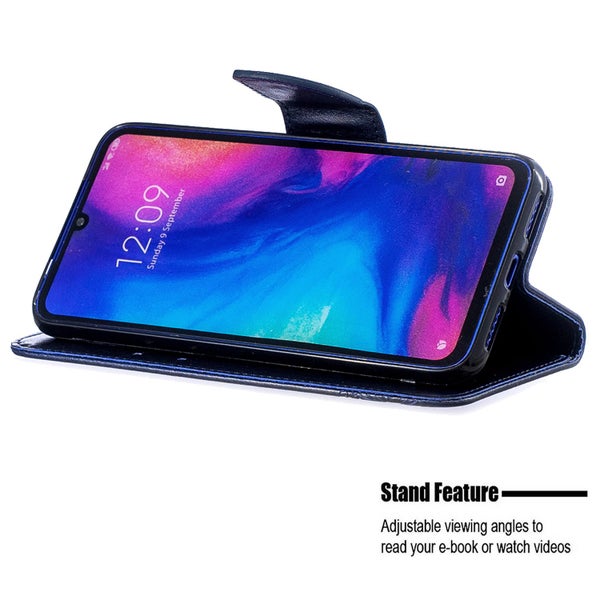 Alcatel 1 5033T PU leather wallet case embossed twin butterfly pattern (navy) Carousel 4