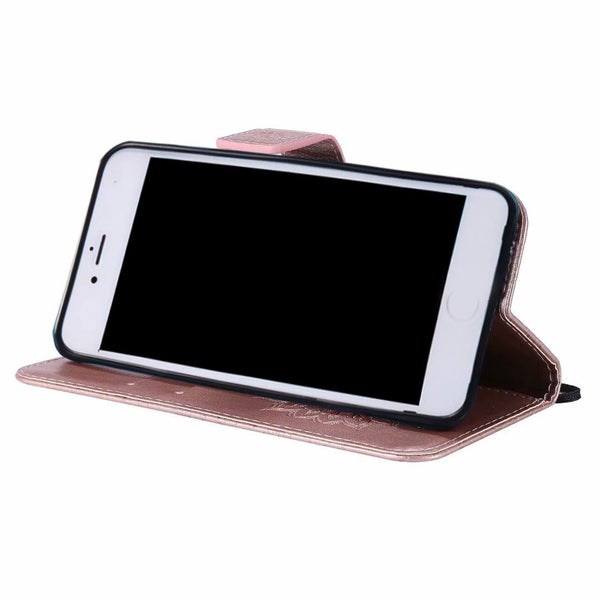 Oppo r11 wallet case embossed PU leather sunflower (rose gold) Carousel 4