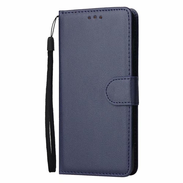 galaxy A06 5g leather wallet case silky finish 3 card 1 pocket navy Carousel 2