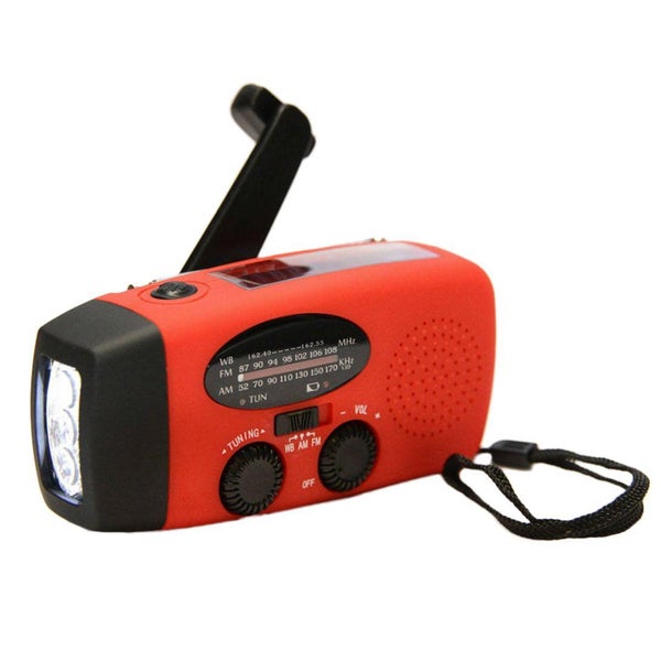 Emergency Hand Crank Generator AM/FM/WB Radio Flashlight Charger HY-88WB GCC Carousel 1