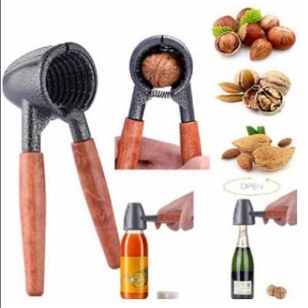 Quick Walnut Cracker Nutcracker Metal Clamp Nut Opener Kitchen Tool Carousel 1