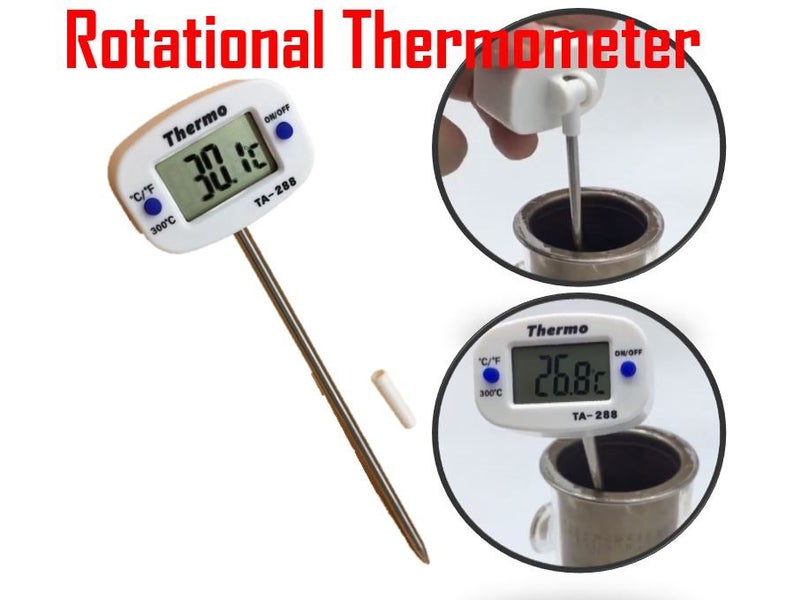PTN Rotatable Digital Thermometer Food Chocolate Milk Oil Cooking Kitchen Probe Carousel 1