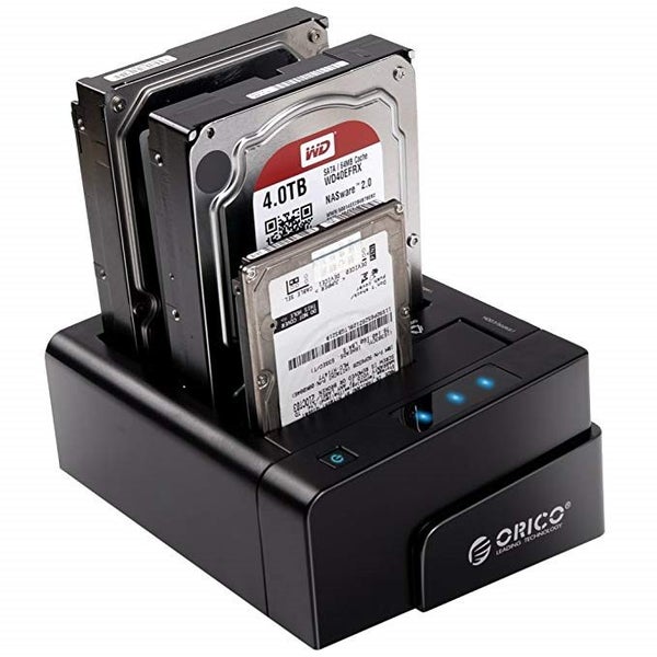 Orico ORICO 6638USJ-C USB HDD Docking, 1 to 2 Hard Drive Cloning Carousel 1