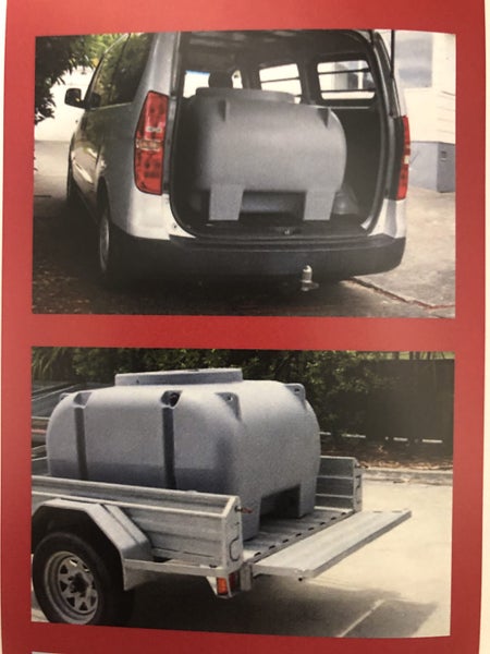 Transfer or Trailer - TANK 800l - Water, Food Grade - NZ Made Carousel 2