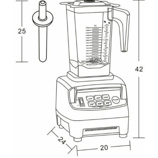 OmniBlend I Manual [Burgundy] 1.5L BPA-free jug Carousel 2