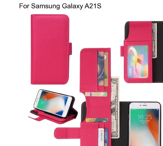 Samsung Galaxy A21S case Leather Wallet Case Cover Carousel 1