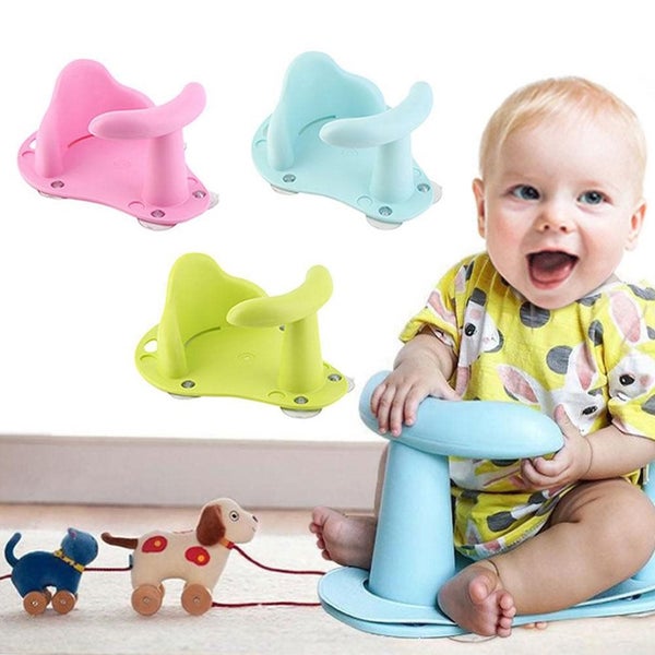 Infant Toddler Kids Anti-Slip Lovely Baby Safety Comfortable Bath Tub Seat Chair Carousel 1