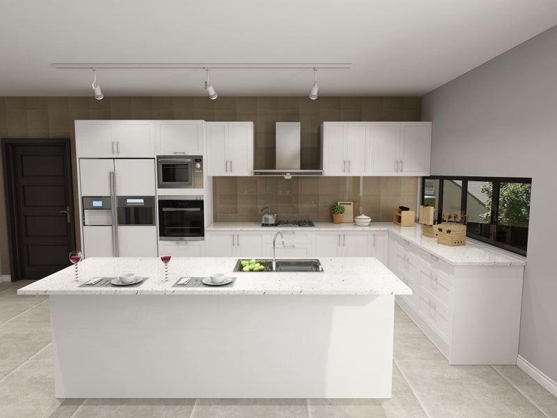 Complete Kitchen Cabinets, Shaker style, Soft Close Doors Carousel 1