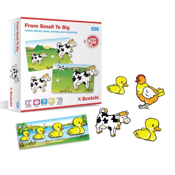 Scotchi From Small to Big Toddlers Educational Game Toy Activity Animals 2y+ Carousel 1