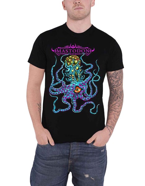 Mastodon T Shirt Octo Freak Band Logo Ex Tour new Official Mens Black Carousel 1