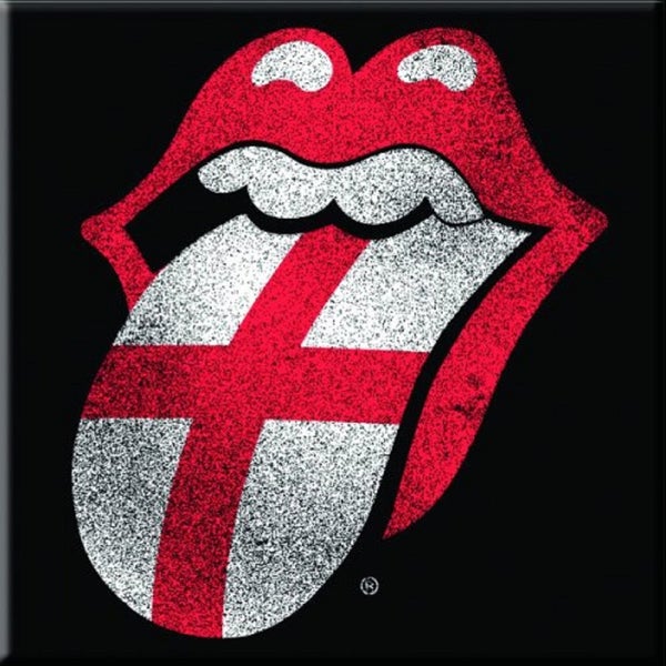 Rolling Stones Fridge Magnet Tongue England new Official 76mm x 76mm Carousel 1