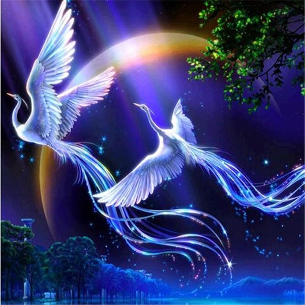 DIY Full Drill Diamond Painting Cross Stitch Round Rhinestones Embroidery. Carousel 1