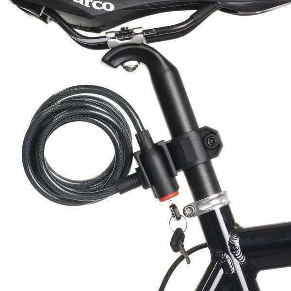 Bicycle Bike Cycling Cable Lock With Key 8x1800mm Carousel 1
