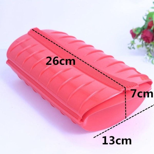 Silicone Healthy Cooking Bowl Lunch Box Steamer Food Steamer Steam Microwave Carousel 2