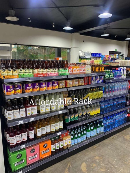 Double sided supermarket / retail shelf, 4 layers Carousel 16