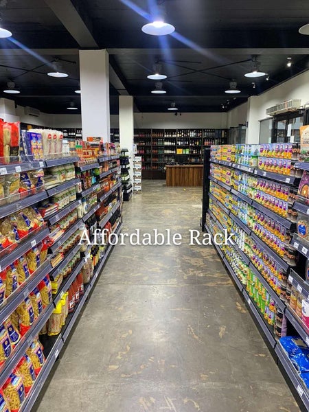 Double sided supermarket / retail shelf, 4 layers Carousel 15
