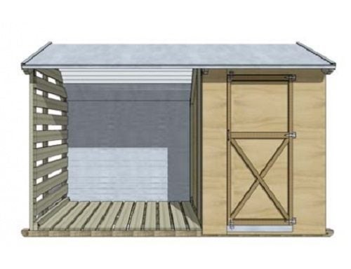Relocatable Wood & Tool Shed Combo Carousel 2