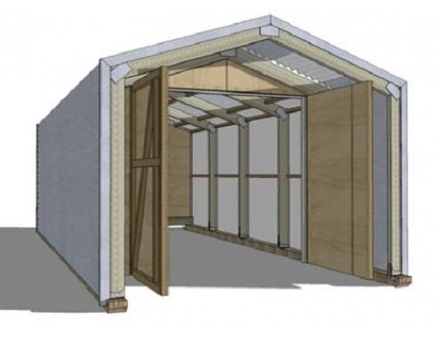 Borderland portable shed- skid mounted for easy relocation Carousel 2