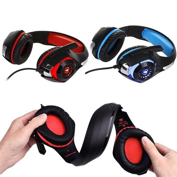 3.5mm Stereo Bass Gaming Headset Built-In Microphone Headphone For PC Laptop Carousel 6
