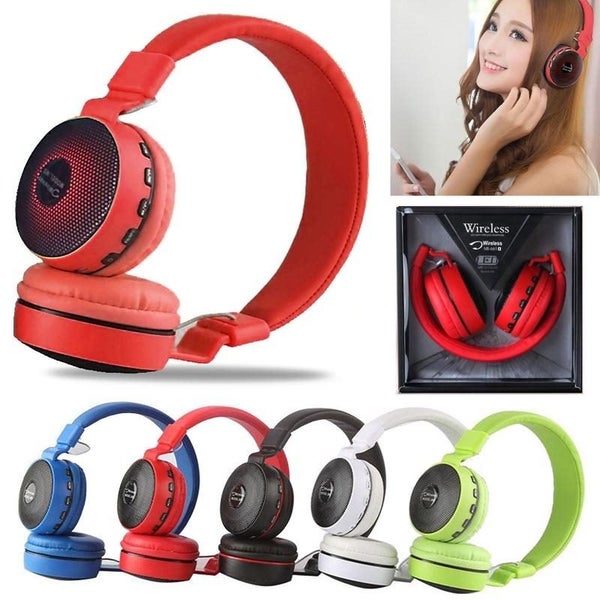 Wireless Bluetooth Kids Over-Ear LED Headphones Earphones for iPad/Tablet/Phones Carousel 1