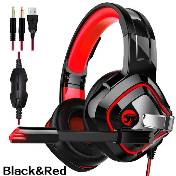 Stereo Gaming Headset Surround Sound Over-Ear Headphones Noise Cancelling Mic Carousel 2