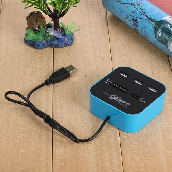 Multi-functional USB 2.0 Combo Hub M2 TF MS for SD MMC Card Reader Carousel 5