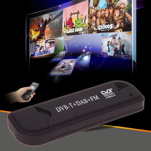 USB2.0 Digital DVB-T SDR+DAB+FM TV Tuner Receiver Stick RTL2832U+ FC0012 Carousel 4