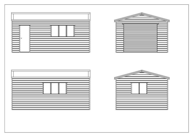 Garage - Timber Framed Kitset 6.0 x 4.0 Carousel 1