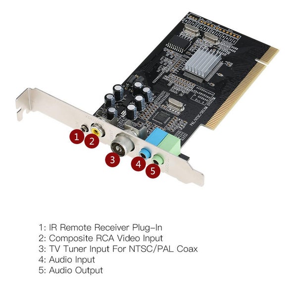 Internal TV Tuner Card MPEG Video DVRCapture Recorder PCI Multimedia Card Carousel 4