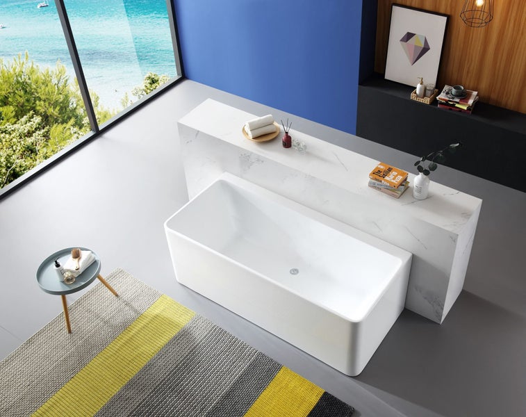 Brand New 1500mm Back to Wall Freestanding Bath62863846363521111