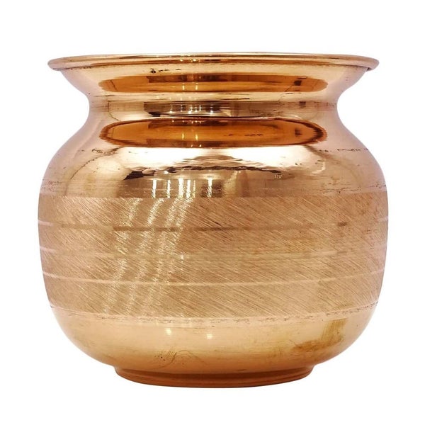 Copper Lota Pooja Temple Kalash Water Storage Pot Carousel 1