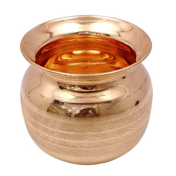 Copper Lota Pooja Temple Kalash Water Storage Pot Carousel 2