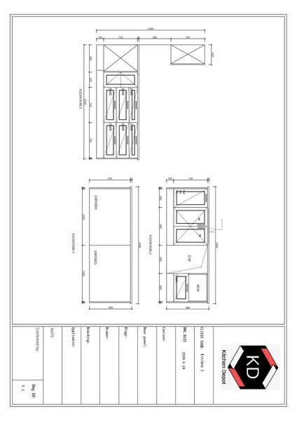 Complete Kitchen Cabinets, GLOSYY with laser edges, Soft Close Doors Carousel 6