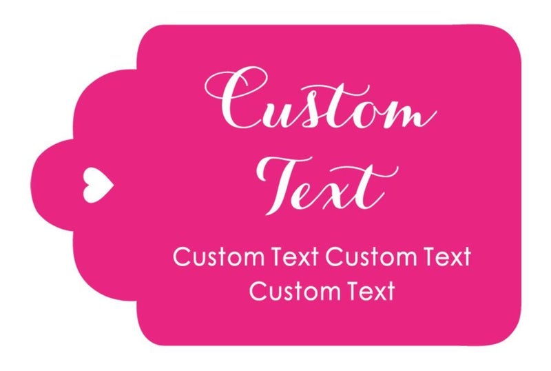 100 PCS Personalized Paper Made Any Text Custom Wedding Gifts Tags-Magenta Carousel 1