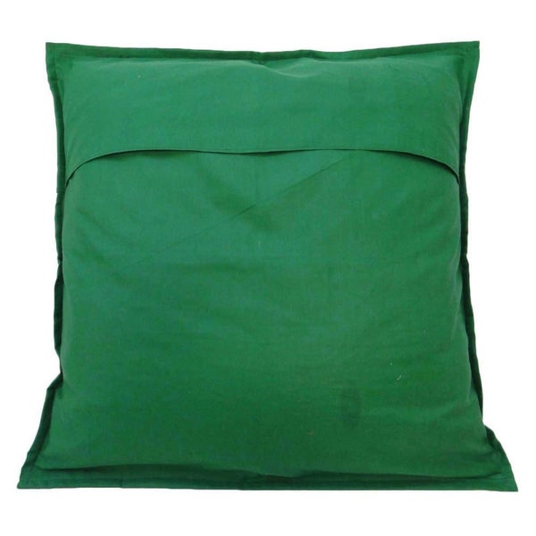 Indian Cushion Green Patchwork Pillow Sofa Pillow Covers Indian Cushion 24"X24" Carousel 2