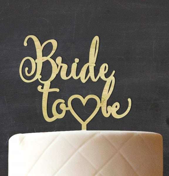 "Bird To Be" Custom Rustic Wedding Cake Topper Wooden With Heart Cake Topper Carousel 2