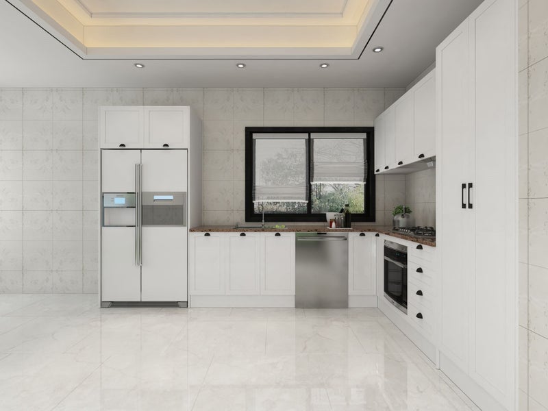 Complete Kitchen Cabinets, Shaker style, High Quality, Soft Close Doors Carousel 1