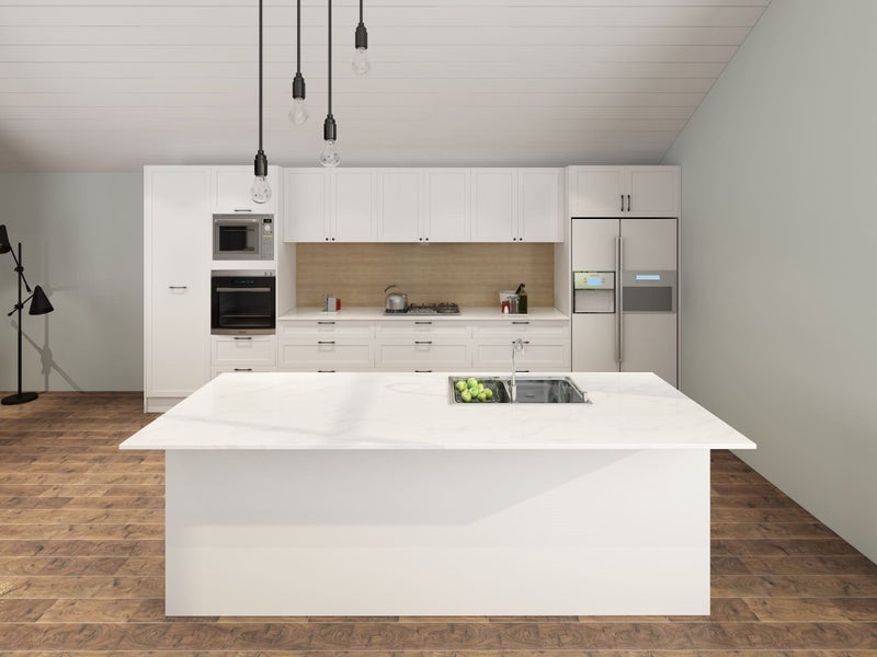 Complete Galley Kitchen Cabinets, Shaker style, Soft Close Doors (KD52020) Carousel 2