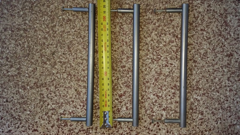 Kitchen Cupboard Drawer Door Stainless Steel Handles 12x220mm Pickup Howick Carousel 1