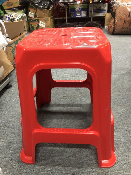 Plastic stool / Shower stool/ red Carousel 1