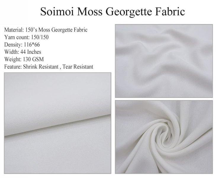 Soimoi 44 Inches Wide Moss Georgette Mosaic Print 130 GSM Dressmaking 1 Yard Carousel 2
