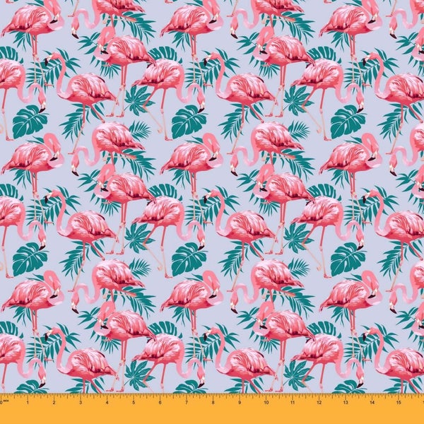 Soimoi Georgette 65 GSM Print Bird And Leaf 44 Inches Wide Craft Material 1 Yard Carousel 1