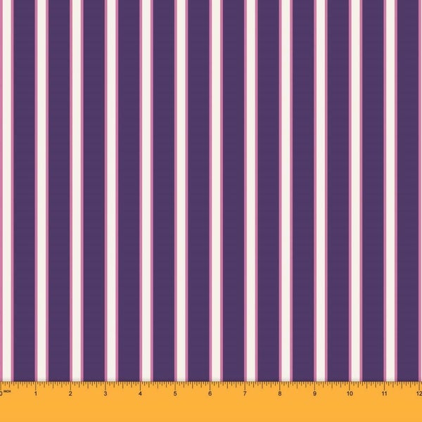 Soimoi Stripe 56" Wide 115 GSM Viscose Rayon For Craft Sewing Supply 1 Yard Carousel 1