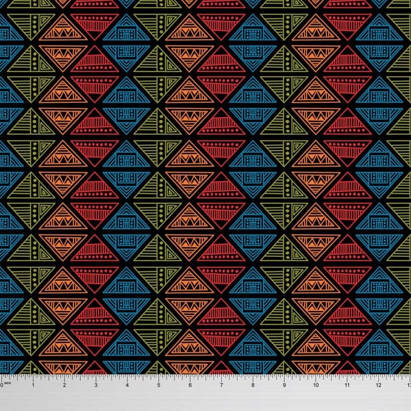 Soimoi Indian Georgette For Sewing Tribal Print 44 Inches Wide Craft Material Carousel 1